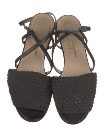 Salvatore Ferragamo Leather Slingback Flats