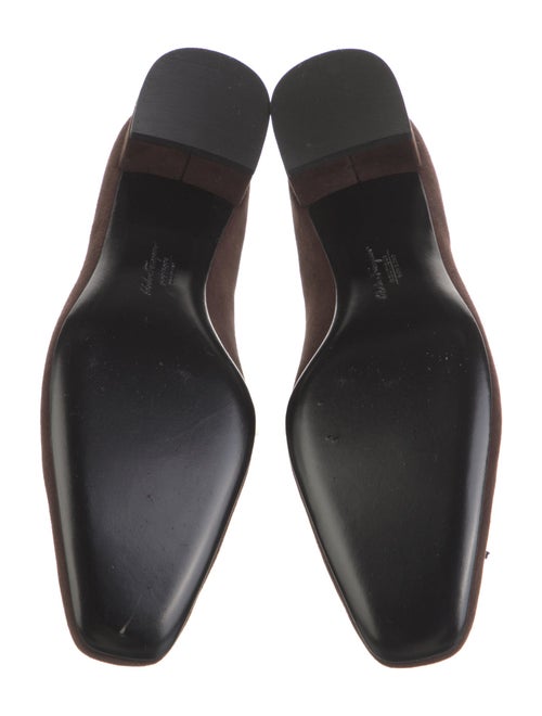 Salvatore Ferragamo Suede Tassel Accents Pumps