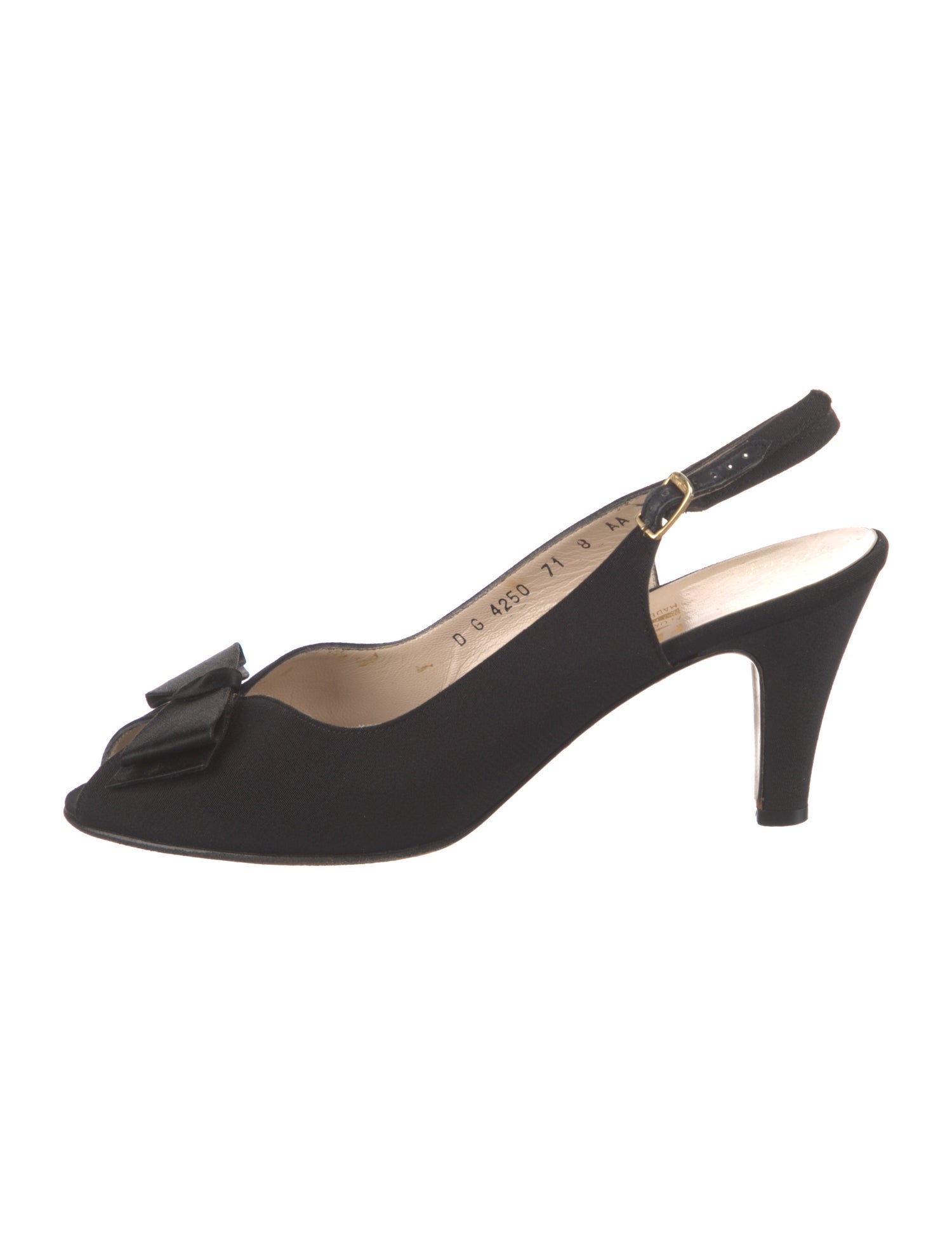 Salvatore Ferragamo Vintage Bow Accents Slingback Pumps