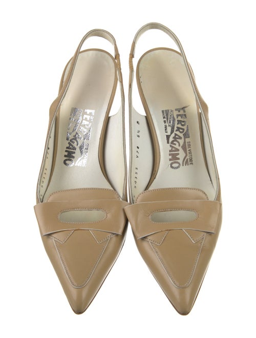 Salvatore Ferragamo Leather Slingback Pumps