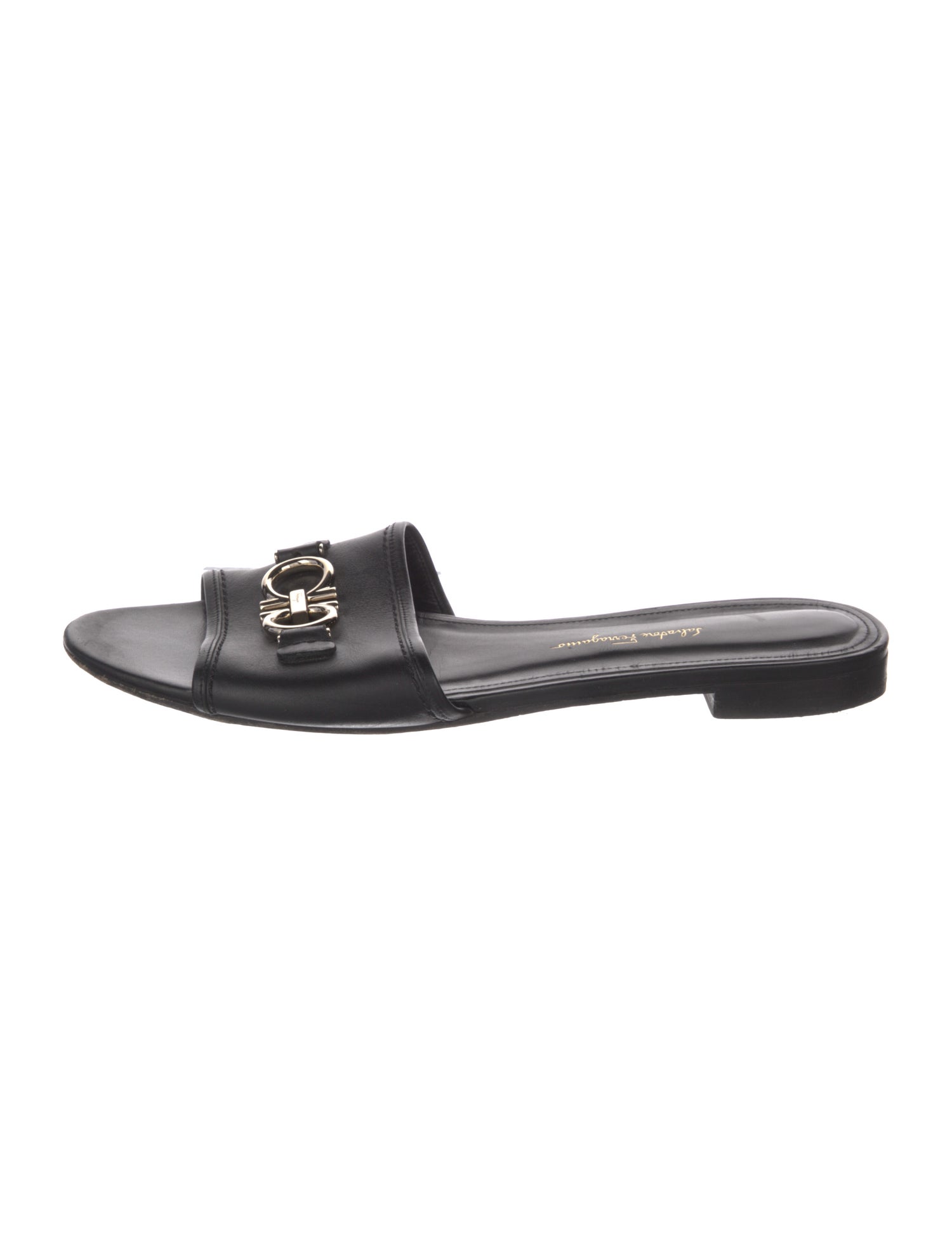 Salvatore Ferragamo Leather Slides