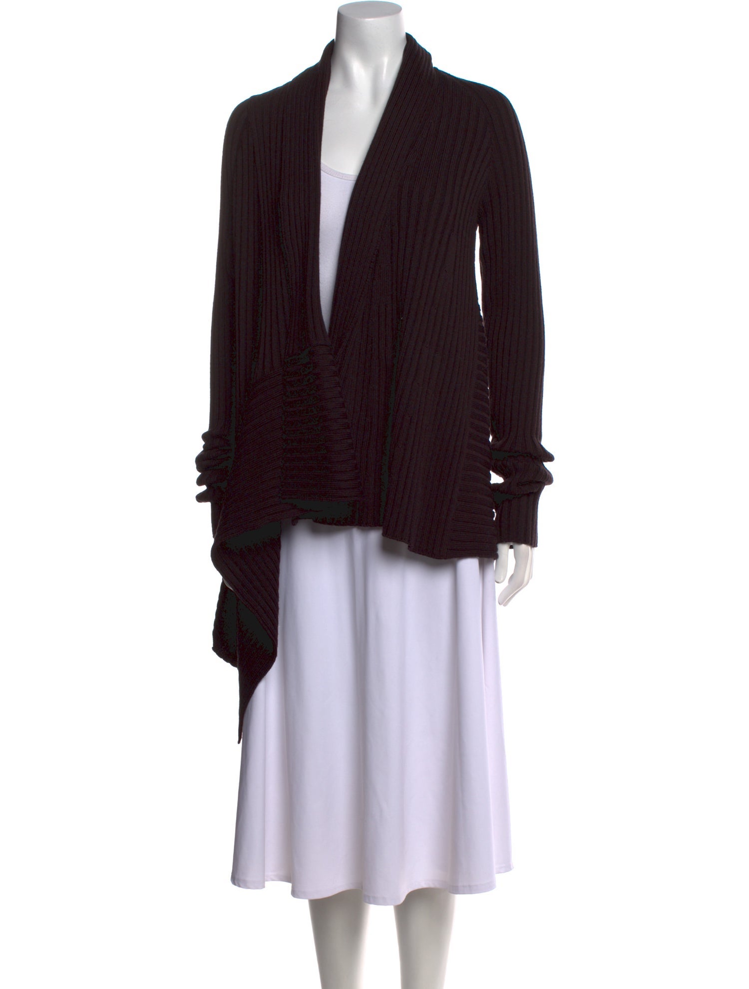 Salvatore Ferragamo Wool Open Front Sweater