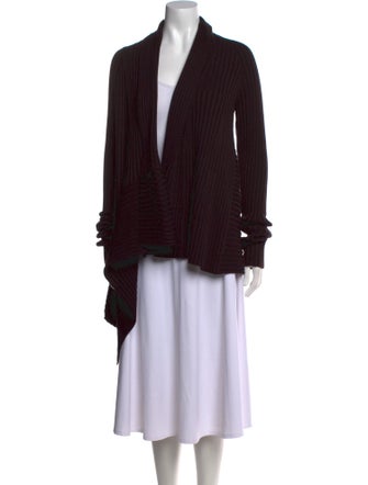 Salvatore Ferragamo Wool Open Front Sweater