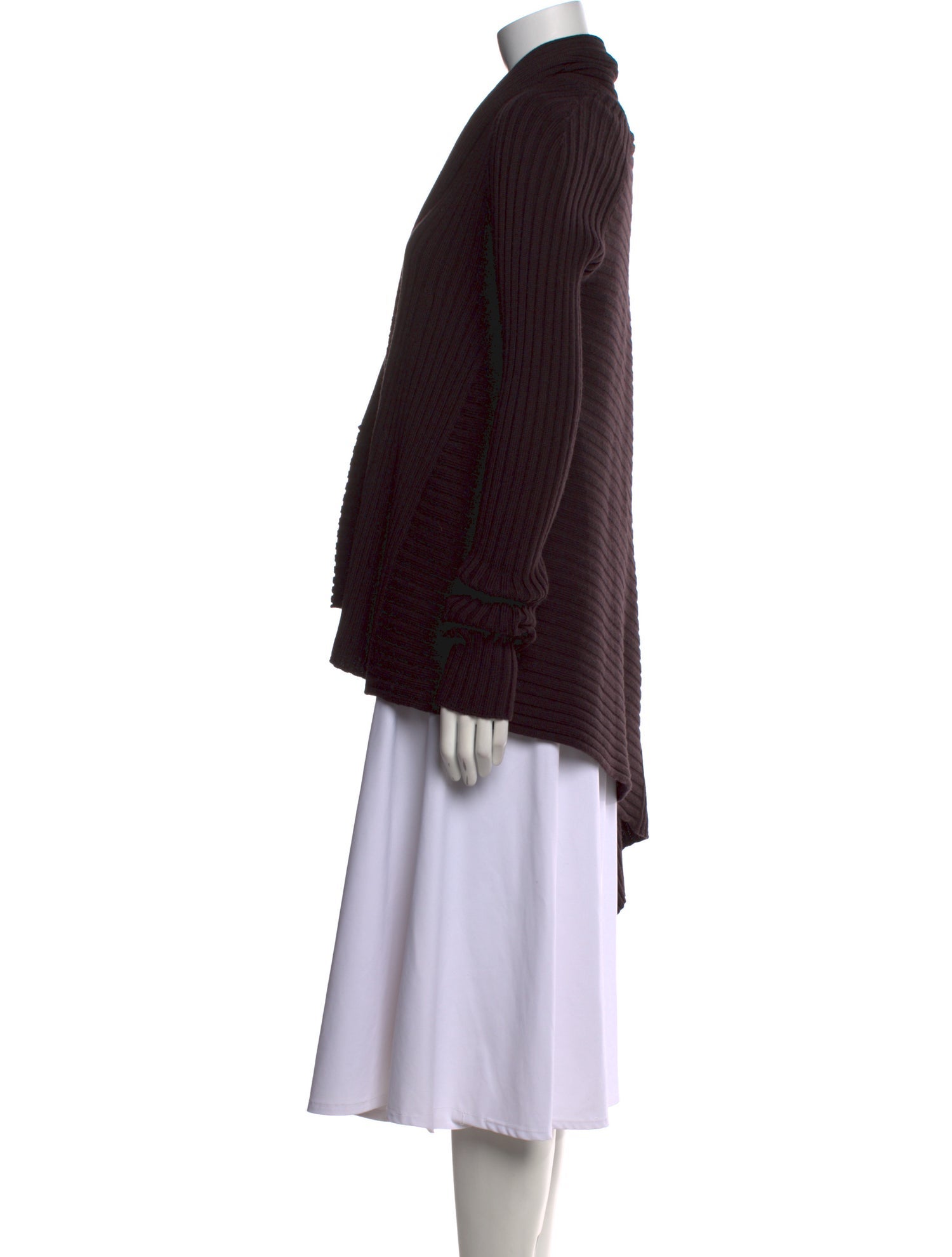 Salvatore Ferragamo Wool Open Front Sweater