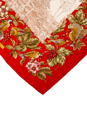 Salvatore Ferragamo Silk Floral Print Scarf