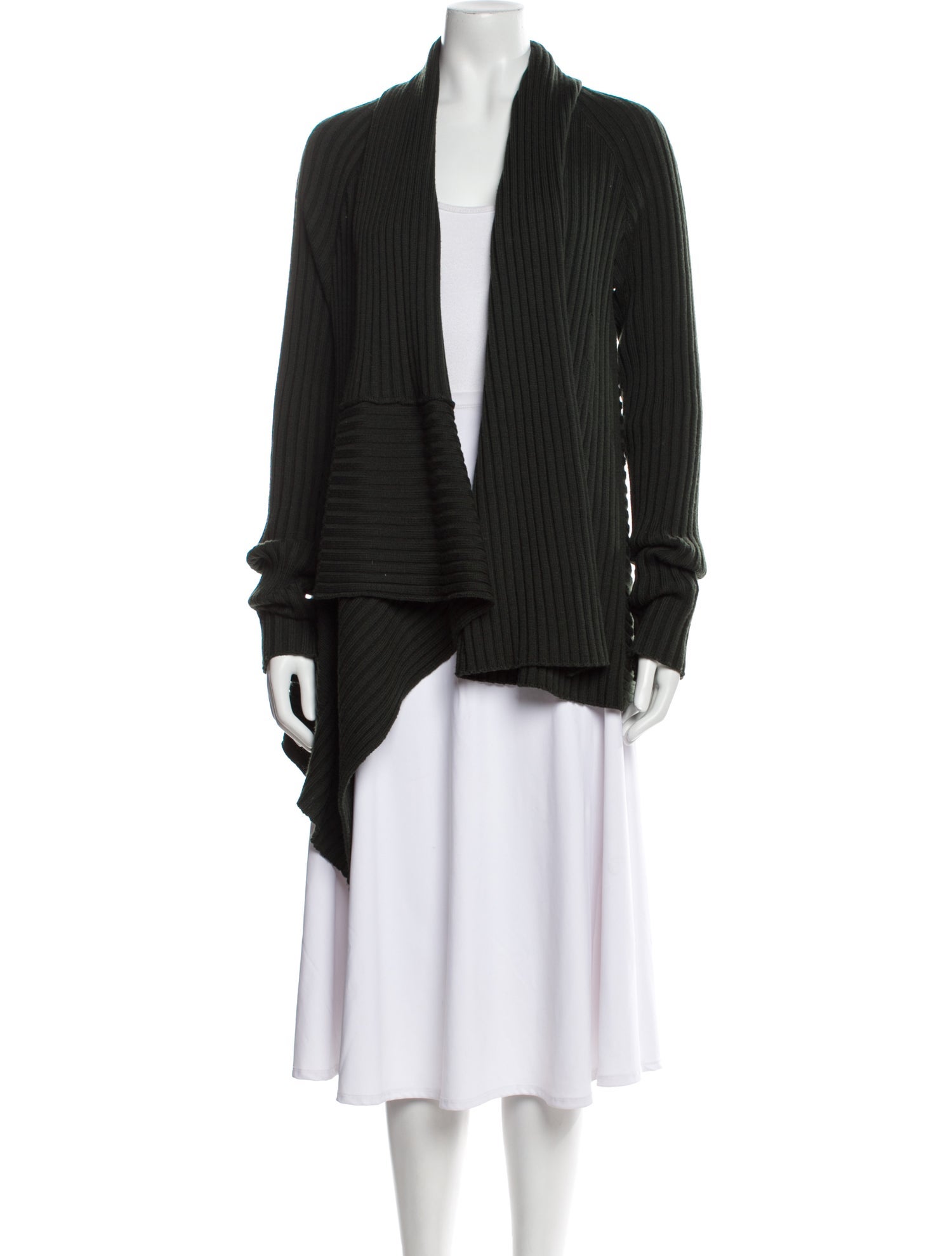 Salvatore Ferragamo Wool Open Front Sweater