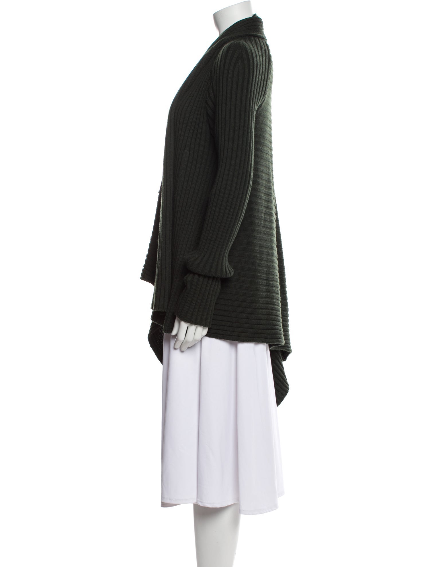 Salvatore Ferragamo Wool Open Front Sweater