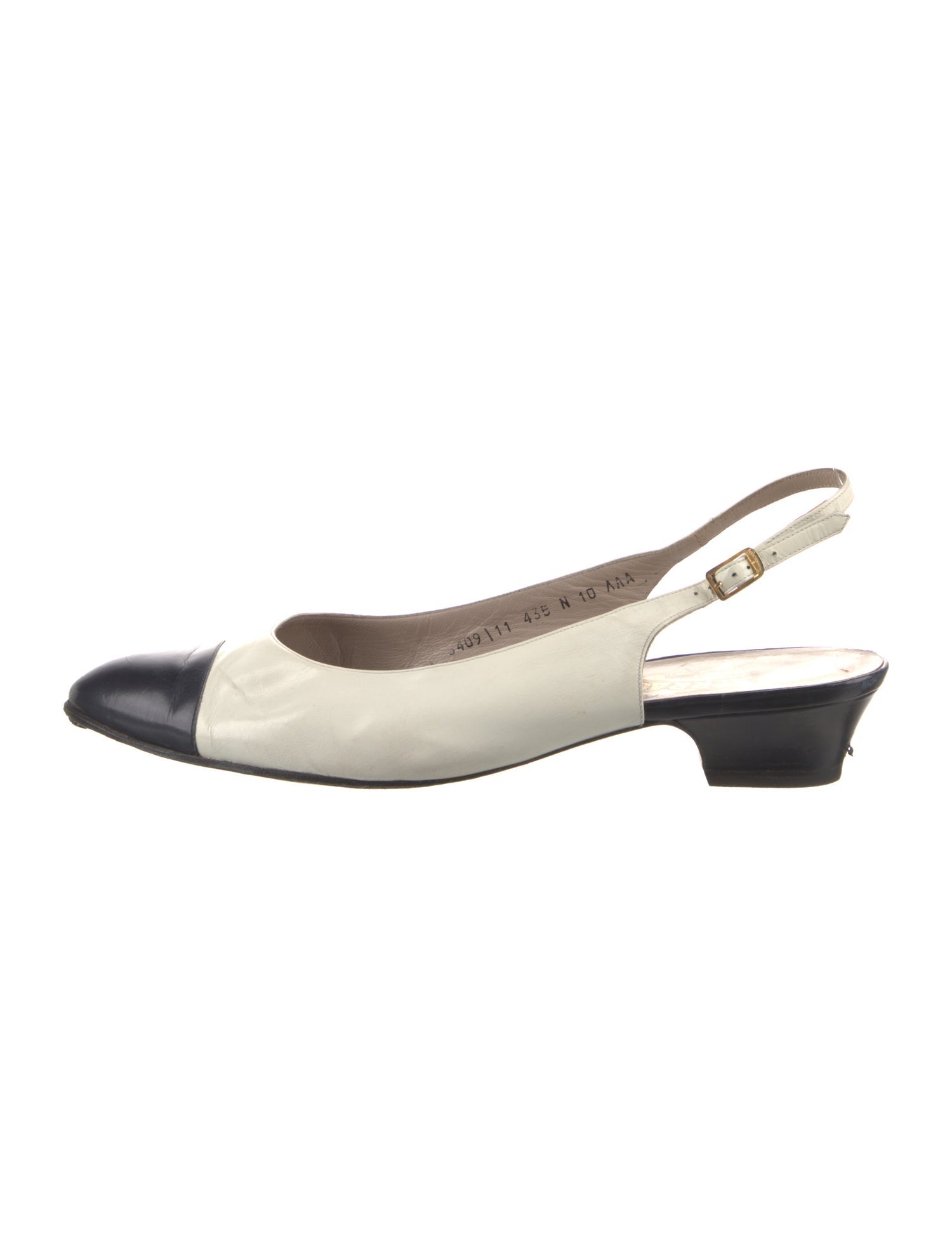 Salvatore Ferragamo Leather Colorblock Pattern Slingback Pumps