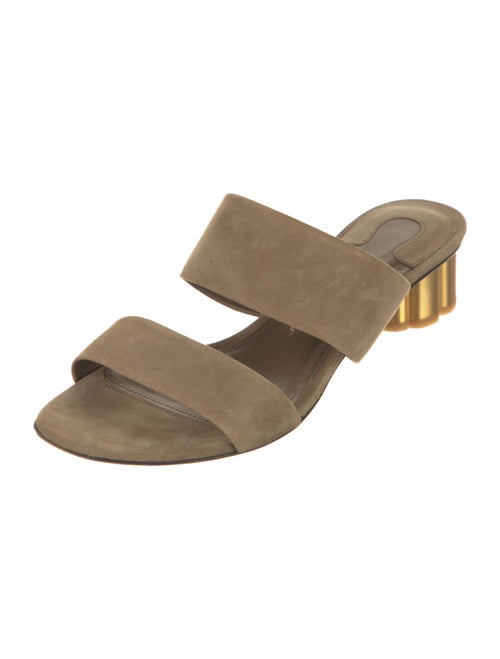 Salvatore Ferragamo Suede Slides