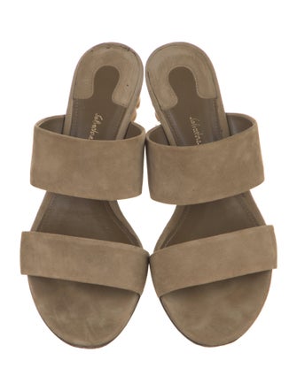 Salvatore Ferragamo Suede Slides