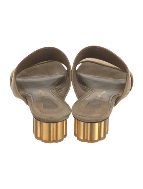 Salvatore Ferragamo Suede Slides