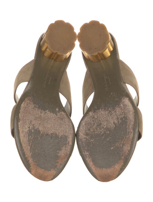 Salvatore Ferragamo Suede Slides