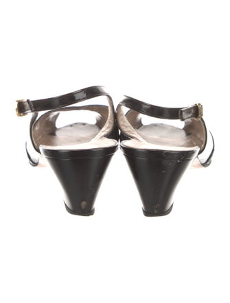 Salvatore Ferragamo Snakeskin Slingback Pumps