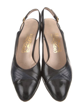Salvatore Ferragamo Leather Slingback Pumps