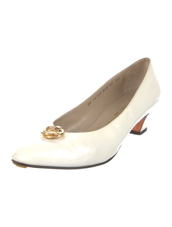 Salvatore Ferragamo Patent Leather Slingback Pumps