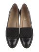 Salvatore Ferragamo Leather Bow Accents Loafers
