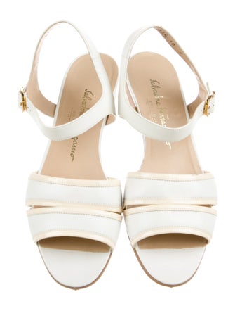 Salvatore Ferragamo Leather Slingback Sandals