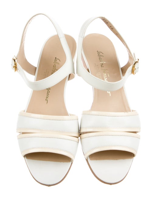 Salvatore Ferragamo Leather Slingback Sandals