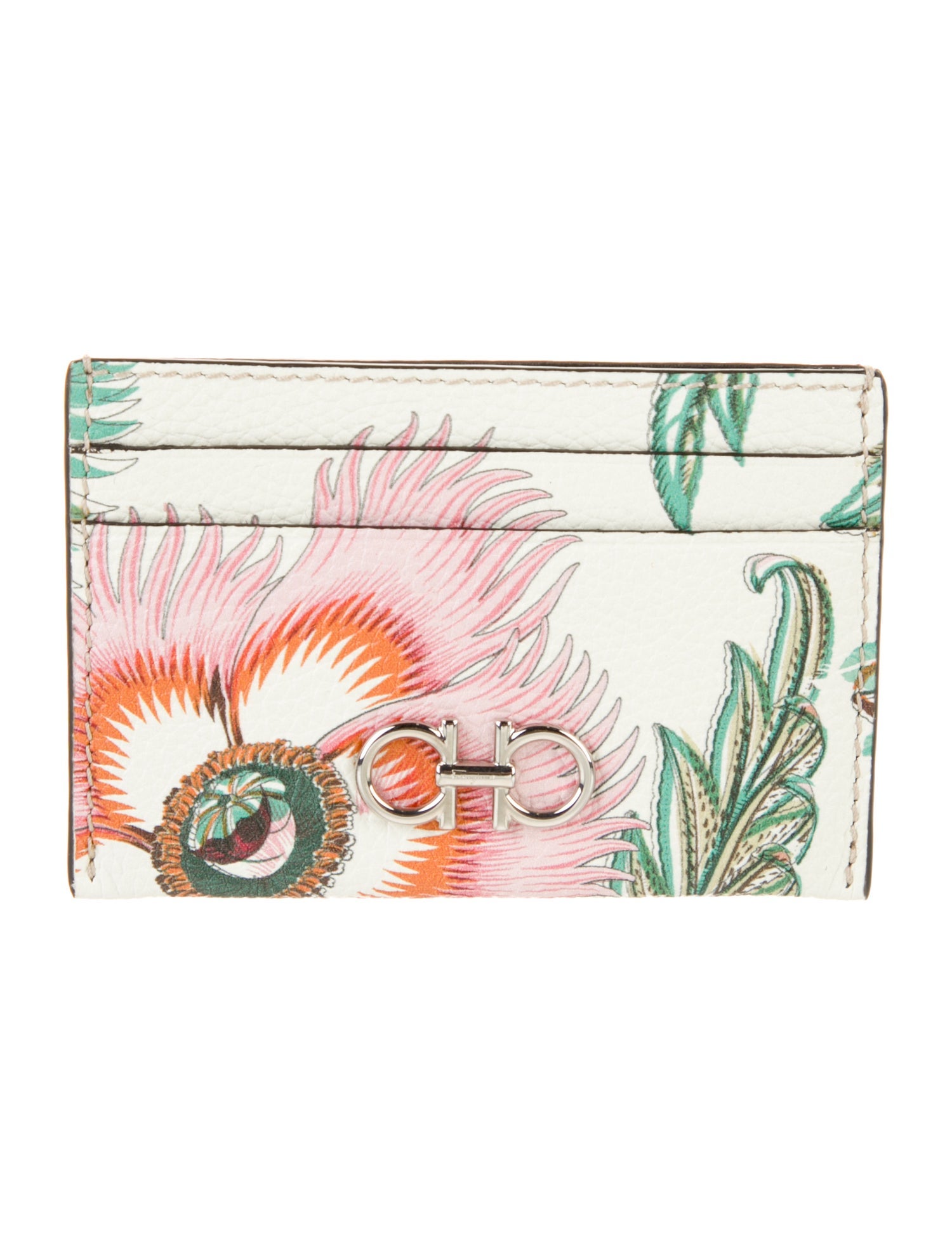 Salvatore Ferragamo Card Sleeve Gancini Logo Card Holder