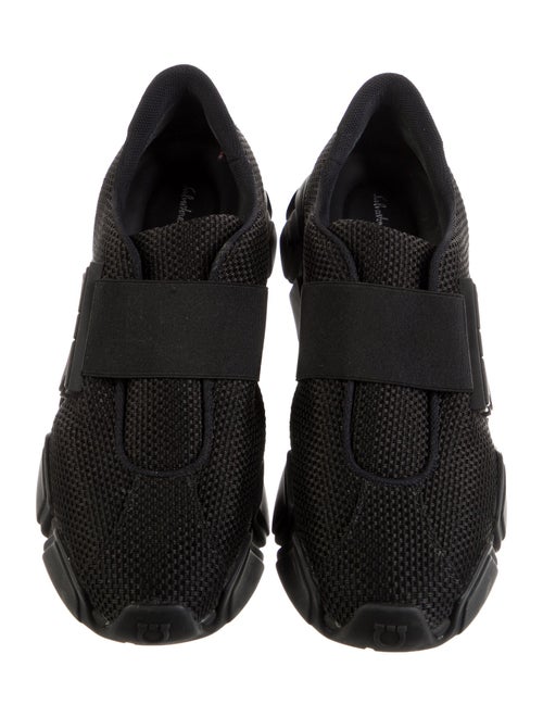 Salvatore Ferragamo Gancini Logo Mesh Sneakers