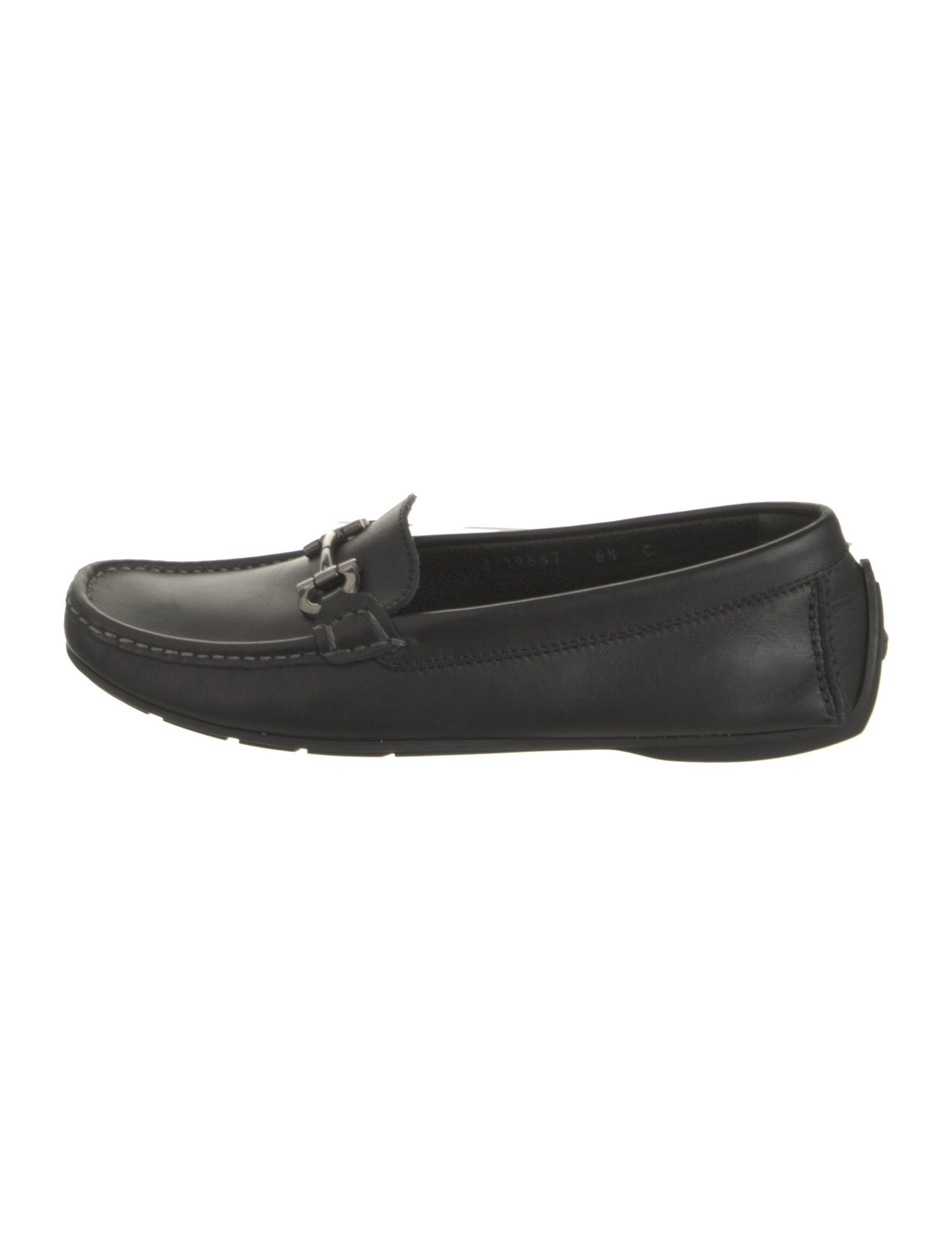 Salvatore Ferragamo Horsebit Accent Leather Loafers