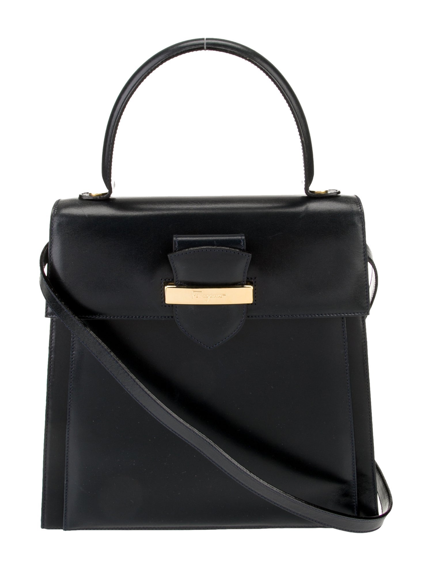 Salvatore Ferragamo Leather Top Handle Bag