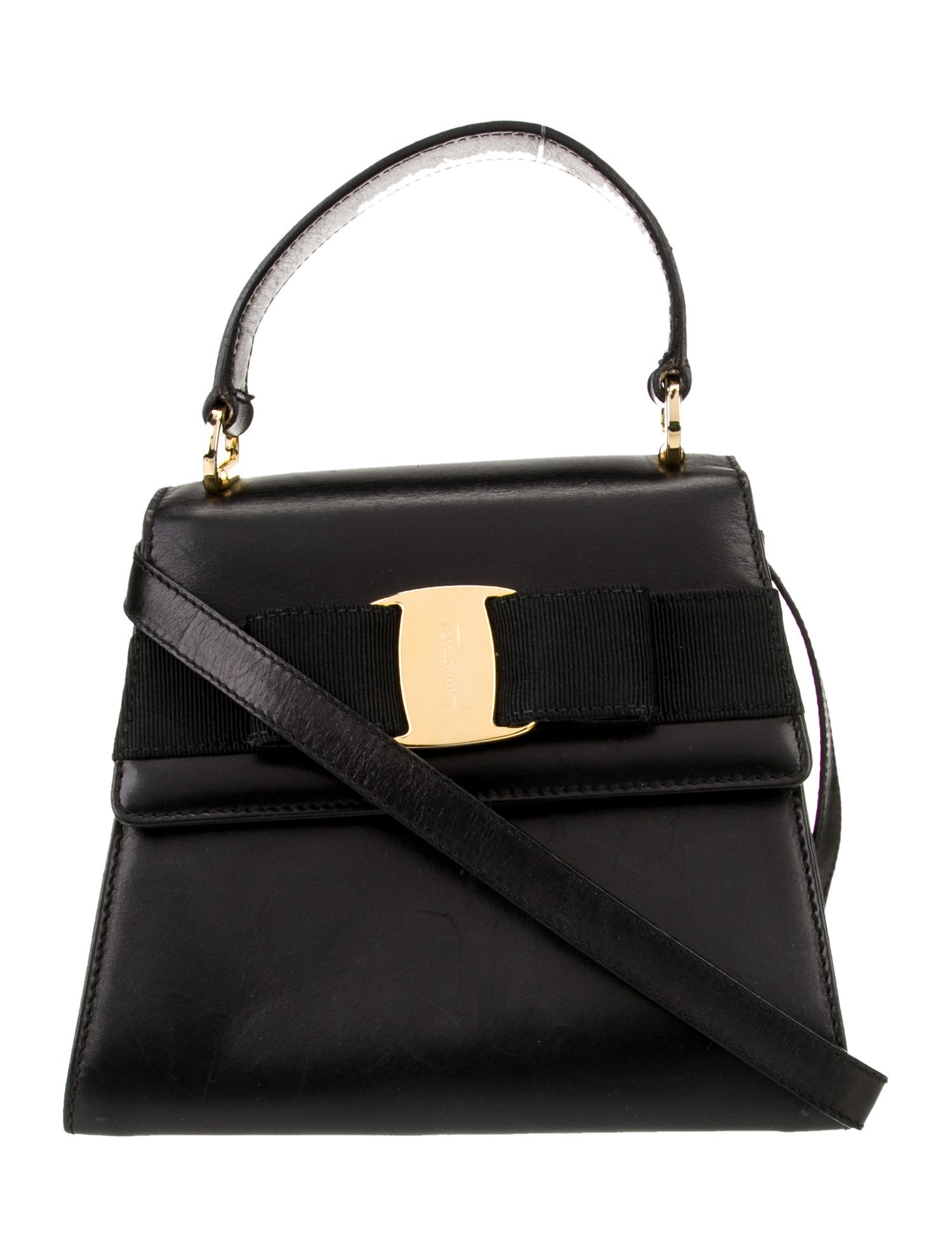 Salvatore Ferragamo Leather Top Handle Bag