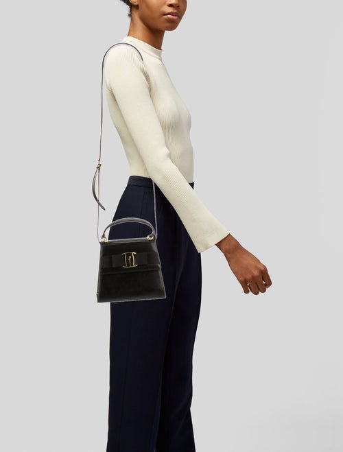 Salvatore Ferragamo Leather Top Handle Bag