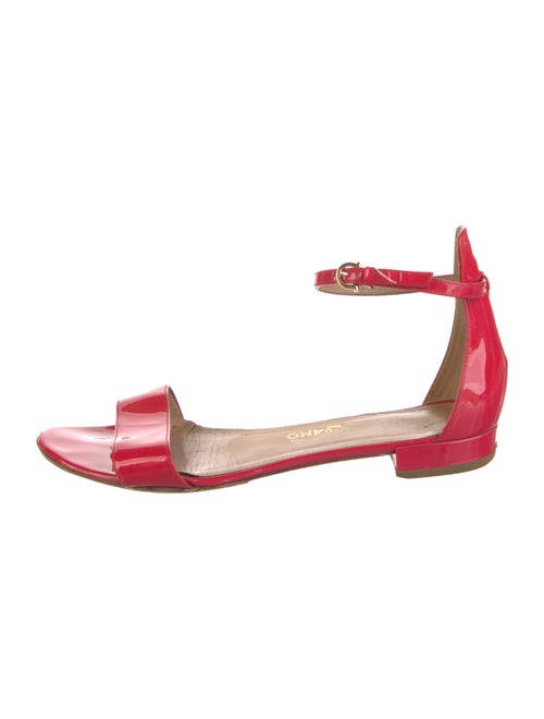 Salvatore Ferragamo Patent Leather Printed Sandals