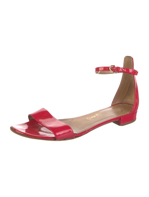Salvatore Ferragamo Patent Leather Printed Sandals