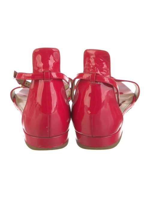 Salvatore Ferragamo Patent Leather Printed Sandals