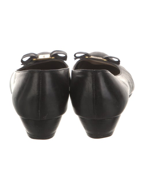 Salvatore Ferragamo Vara Bow Accent Leather Flats