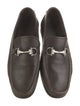 Salvatore Ferragamo Gancini Logo Leather Dress Loafers