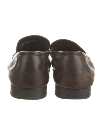 Salvatore Ferragamo Gancini Logo Leather Dress Loafers