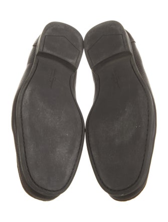 Salvatore Ferragamo Gancini Logo Leather Dress Loafers