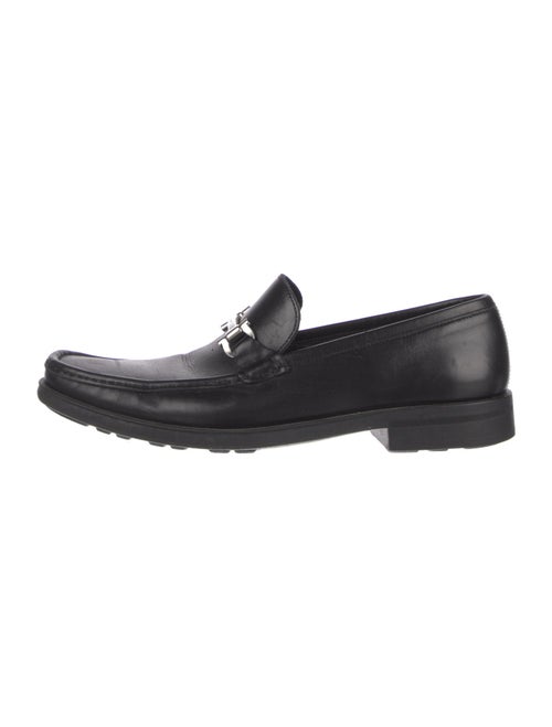 Salvatore Ferragamo Gancini Logo Leather Dress Loafers