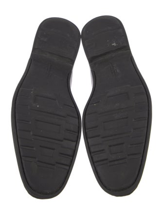 Salvatore Ferragamo Gancini Logo Leather Dress Loafers