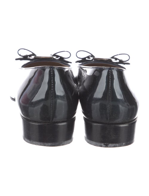 Salvatore Ferragamo Vara Bow Accent Patent Leather Flats