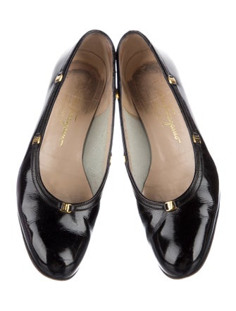 Salvatore Ferragamo Patent Leather Ballet Flats