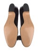 Salvatore Ferragamo Patent Leather Bow Accents Flats