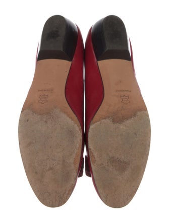 Salvatore Ferragamo Vara Bow Accent Leather Flats