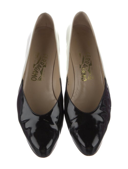 Salvatore Ferragamo Patent Leather Slingback Pumps