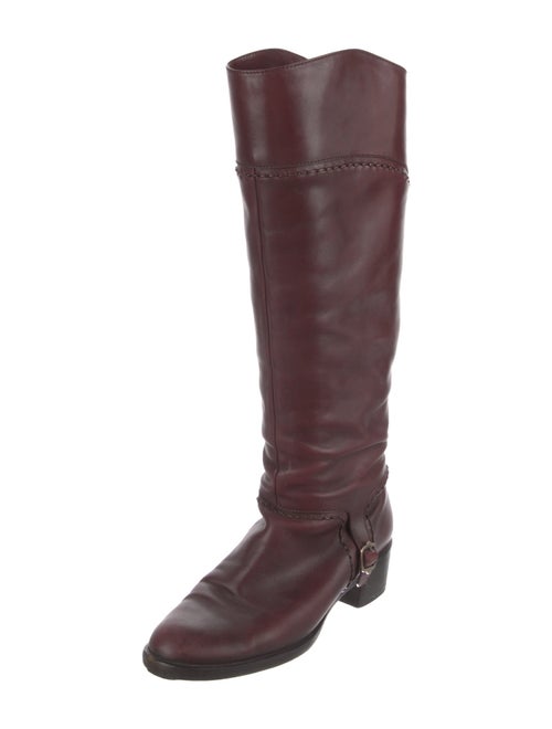 Salvatore Ferragamo Leather Riding Boots