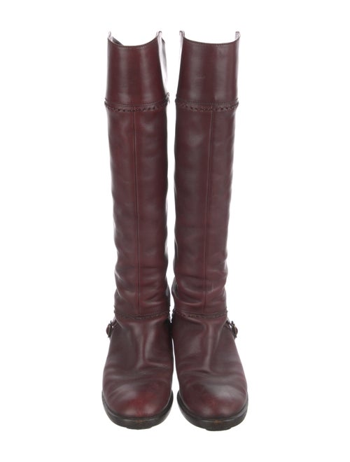Salvatore Ferragamo Leather Riding Boots