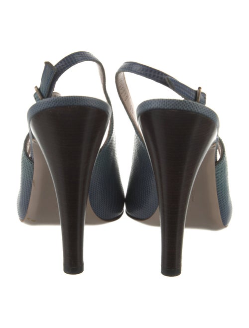 Salvatore Ferragamo Lizard Slingback Pumps