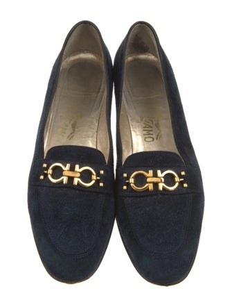 Salvatore Ferragamo Suede Tassel Accents Pumps