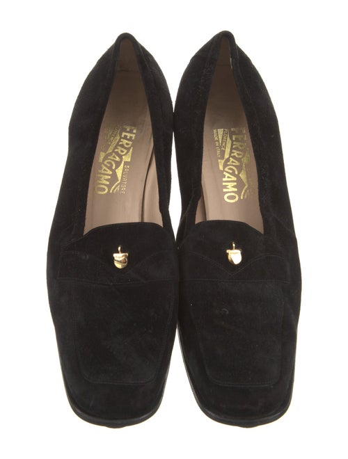 Salvatore Ferragamo Suede Tassel Accents Pumps