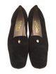 Salvatore Ferragamo Suede Tassel Accents Pumps