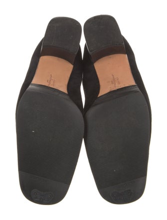 Salvatore Ferragamo Suede Tassel Accents Pumps