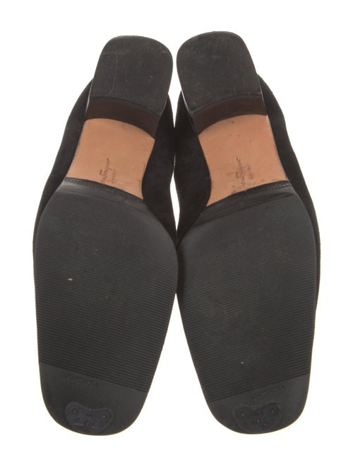 Salvatore Ferragamo Suede Tassel Accents Pumps